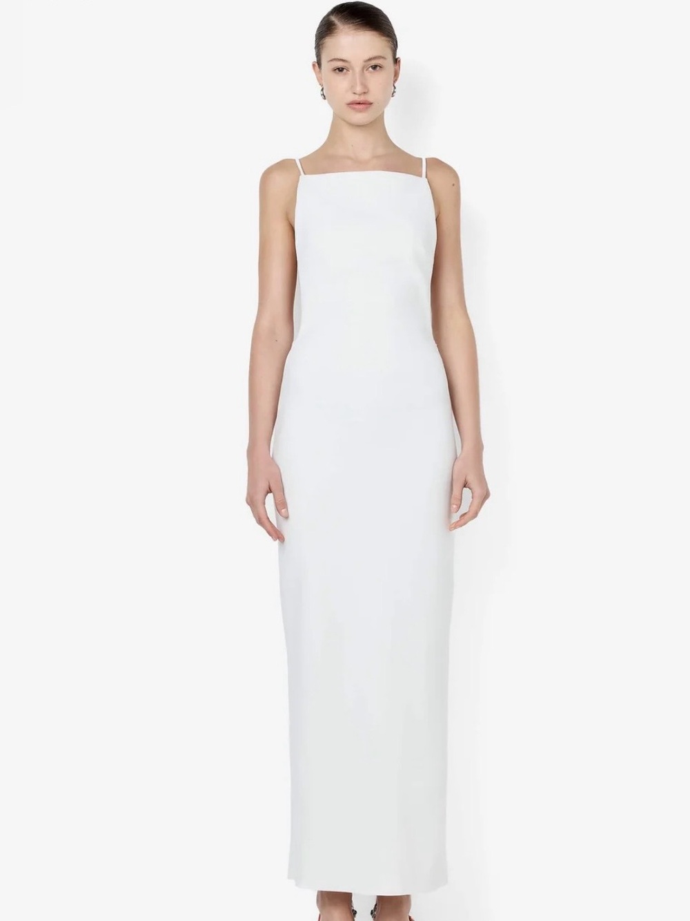 Bec + Bridge, never worn. Elegant White Slip Maxi Dress